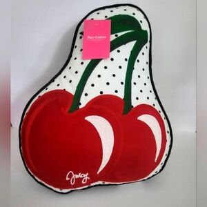Brand new with tags Juicy Couture cherry pillow